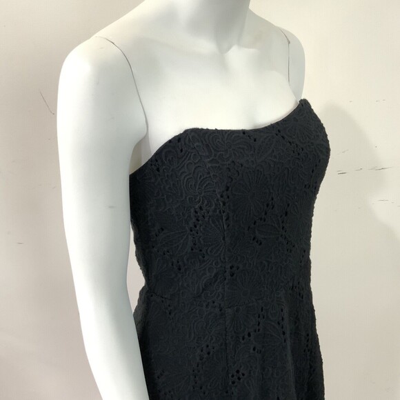 Lilly Pulitzer Vicki Eyelet Strapless Dress Black 10 - Picture 12 of 12